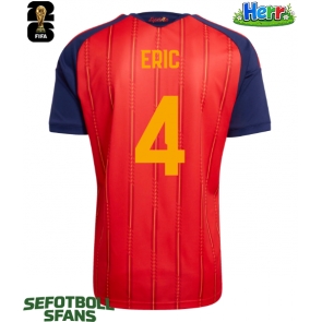 Spanien Eric Garcia #4 Hemmatröja VM 2026 Kortärmad